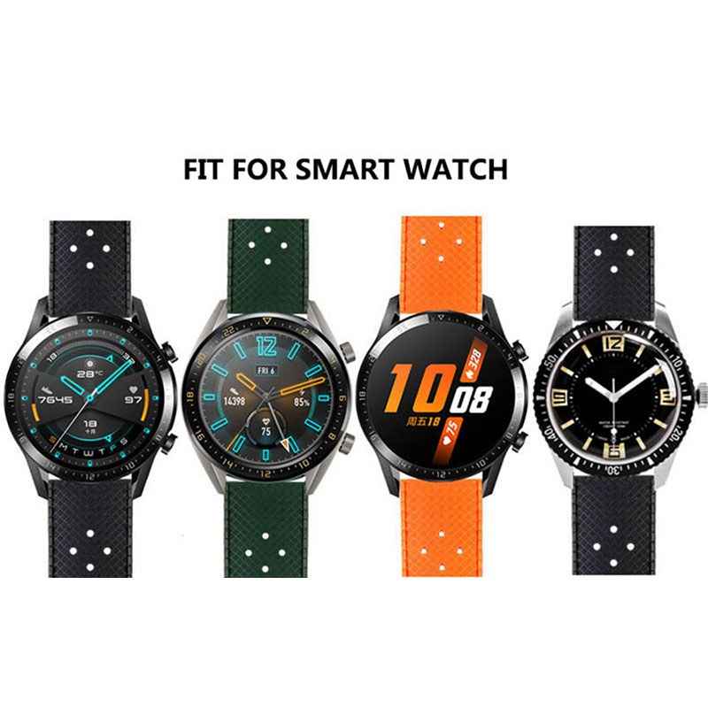 20mm 22mm Tropic Rubber Band f - đánh giá và giá Suede Strap Watch