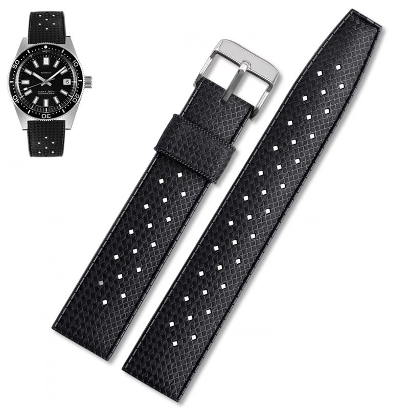 20mm 22mm Tropic Rubber Band f - đánh giá và giá Suede Strap Watch