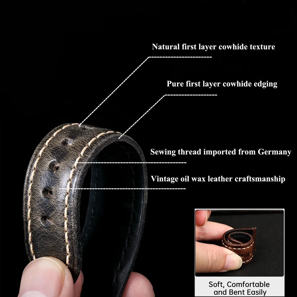 High Quality Genuine Leather S - đánh giá và giá Leather Strap Quick Release