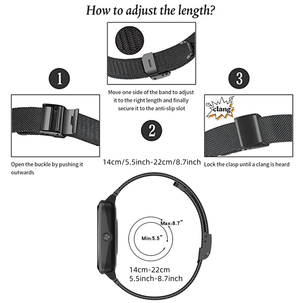 Metal Bands for Garmin Vivoact - đánh giá và giá Mesh Strap Metal