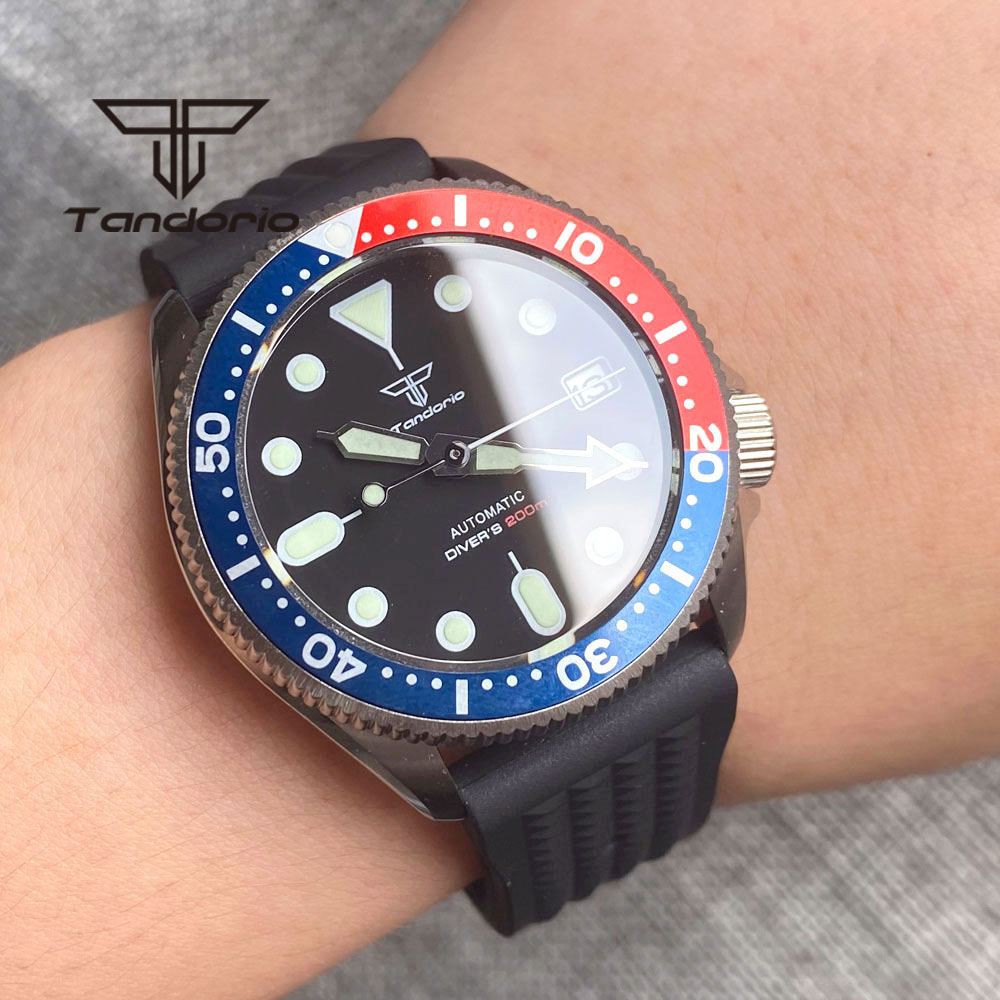 Tandorio NH35A 37Mm Tự Động Na - đánh giá và giá Rubber Strap Diver