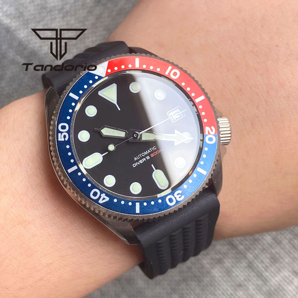 Tandorio NH35A 37Mm Tự Động Na - đánh giá và giá Rubber Strap Diver