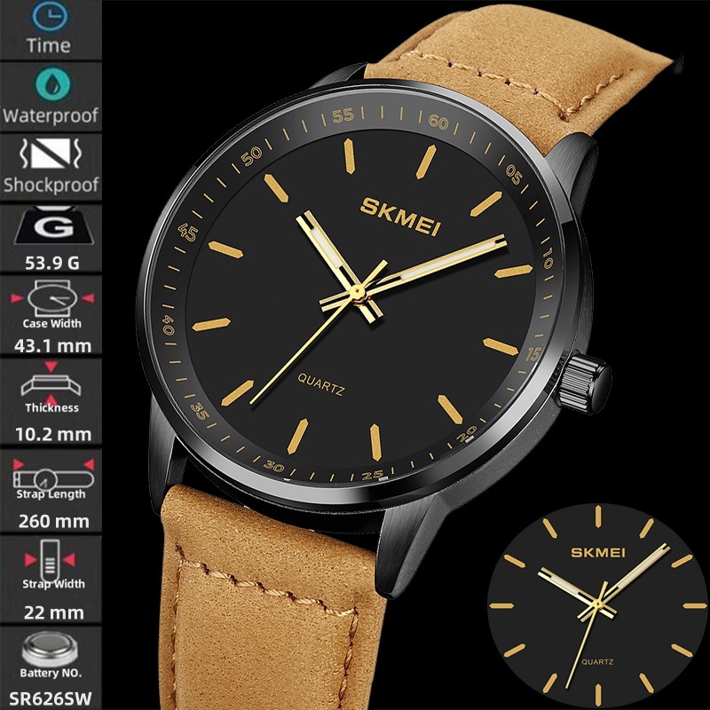 Skmei Original Brand Quartz Wa - đánh giá và giá Suede Strap Watch