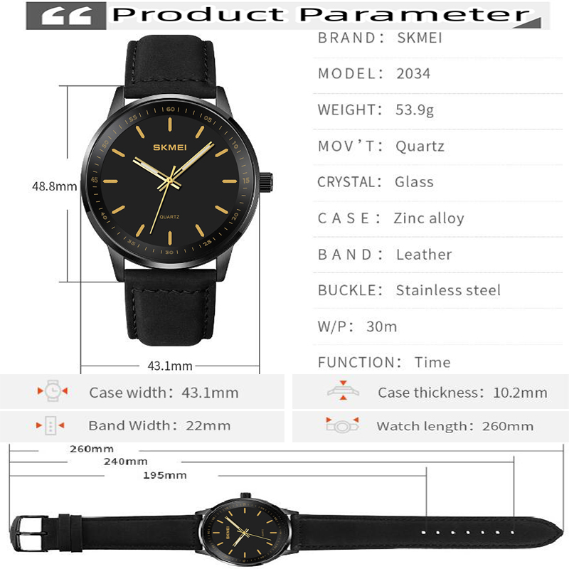 Skmei Original Brand Quartz Wa - đánh giá và giá Suede Strap Watch
