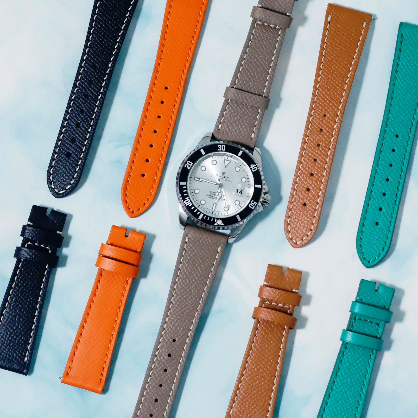 Father's Day Gift Epsom Leathe - đánh giá và giá Cartier Watch Santos